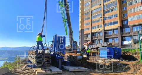 «ГЕОС» укрепляет склоны Красноярска: как ведутся работы по предотвращению оползней в Октябрьском районе